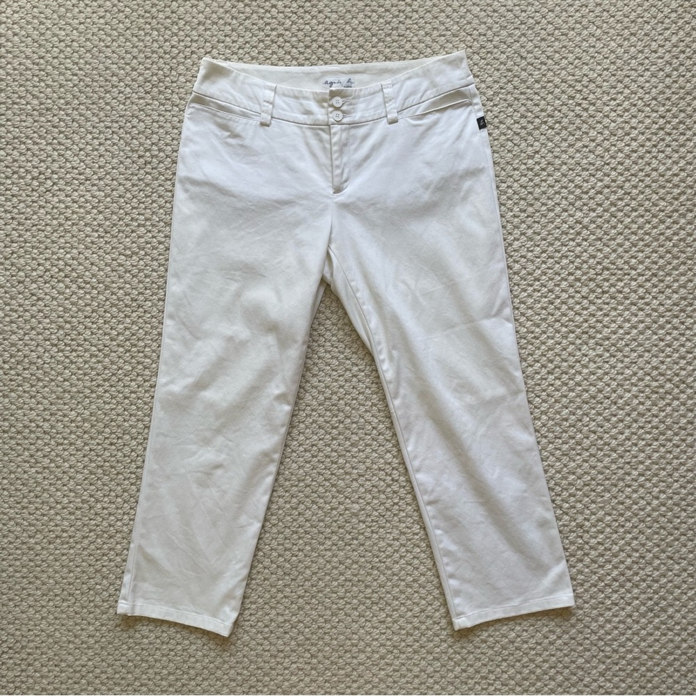 Agnès b. white cropped pants